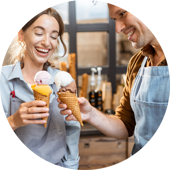 girl with ice cream